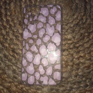 Pink cheetah print phone case
